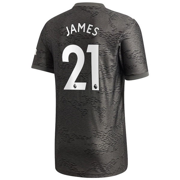 Camiseta Manchester United NO.21 James Segunda equipo 2020-2021 Negro